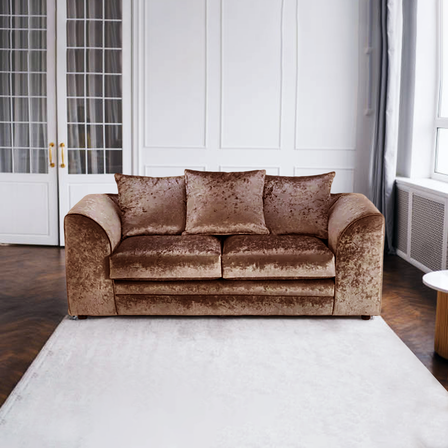 Dylan Crush Velvet 2 Seater Sofa