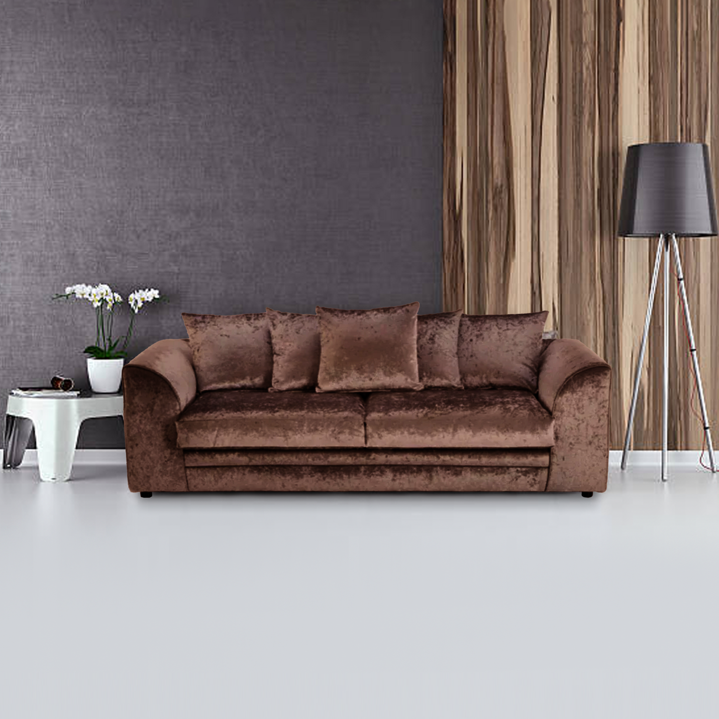 Dylan Crush Velvet 3 Seater Sofa