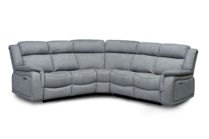 Roma Chenille L-Shaped Recliner Corner Sofa – Modern Luxury Home Furniture