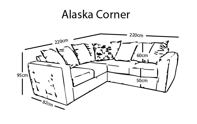 Alaska 5 Seater Corner Sofa