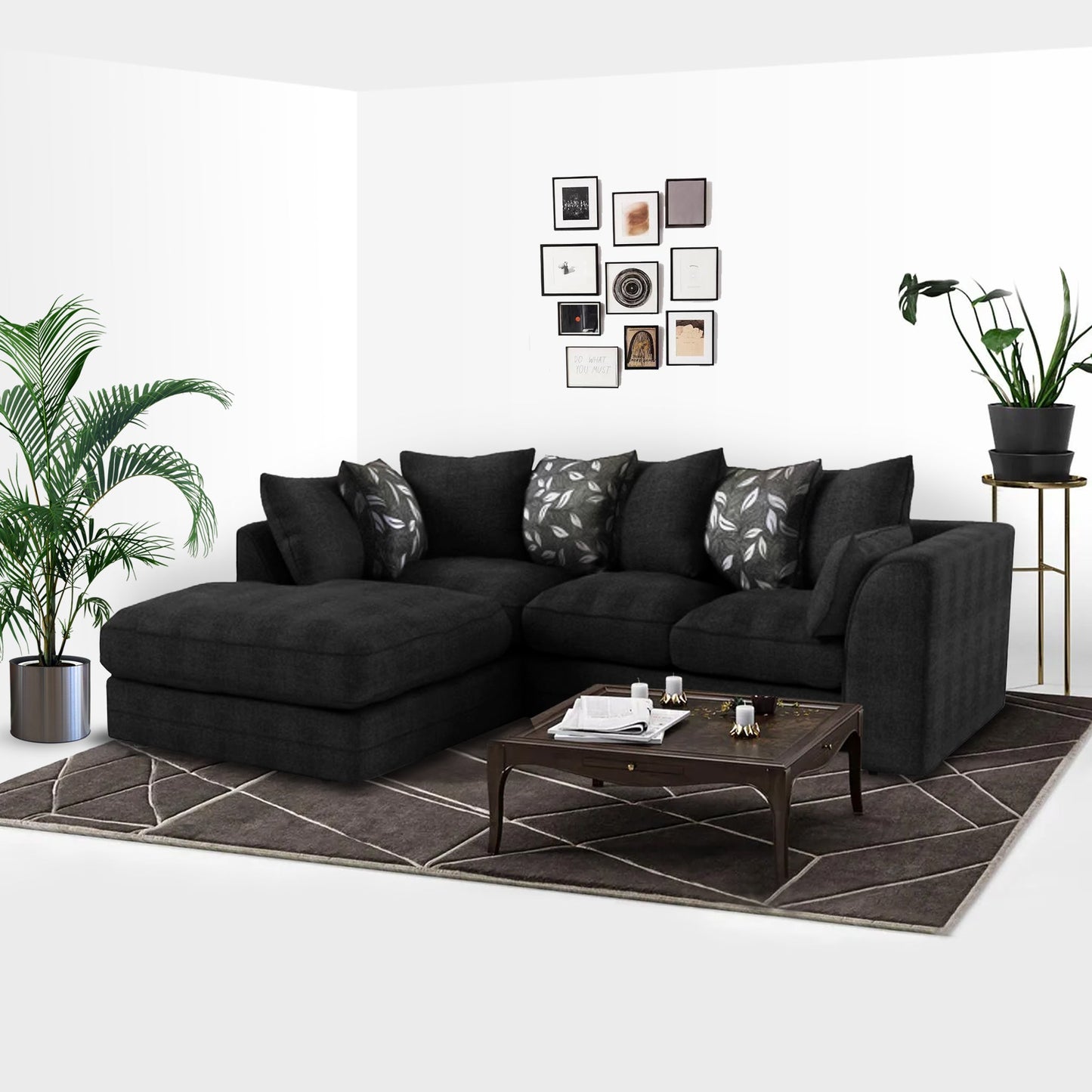 Barcelona Single Arm Left Right Hand Dylan Classic Corner Sofa