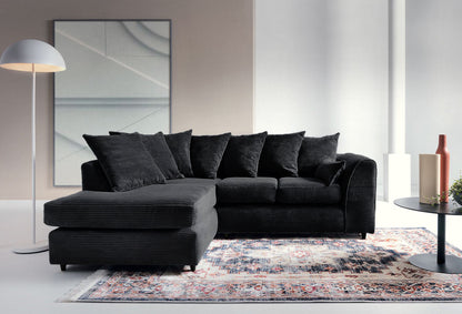 Byron Jumbo Single Arm 4 Seater Left & Right Hand Luxury Sofa  With Footstool