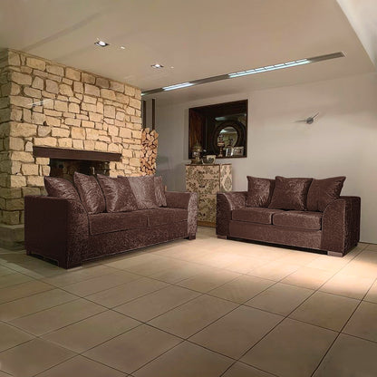 Dylan Crush Velvet 3+2 Seater Sofa