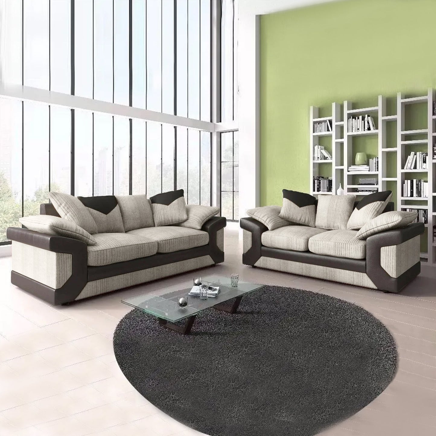 DINO Jumbo Cord 3+2 Seater Sofa