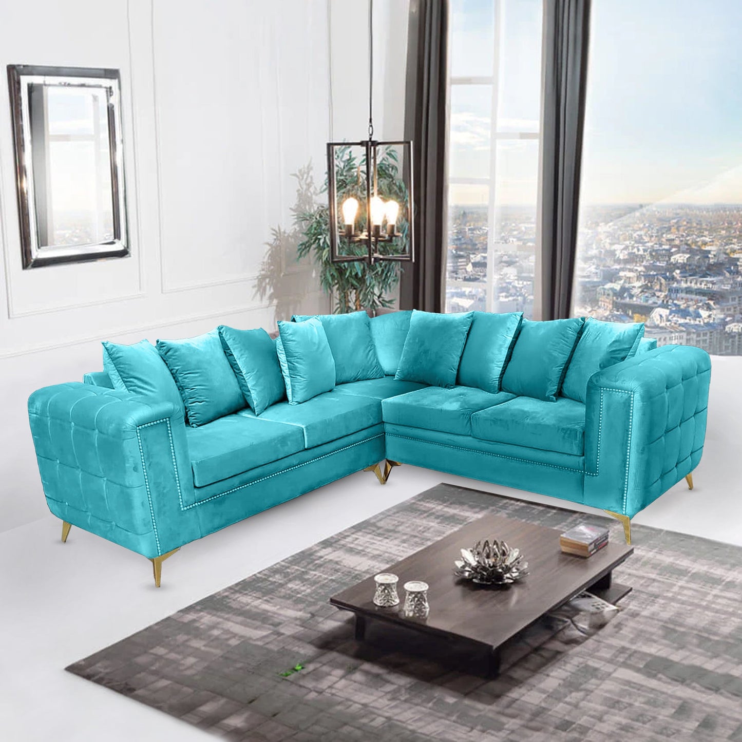 Lbiza Plush 5 Seater Sofa