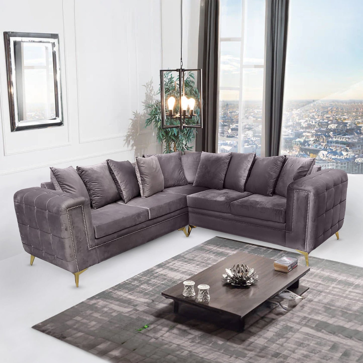Lbiza Plush 5 Seater Sofa