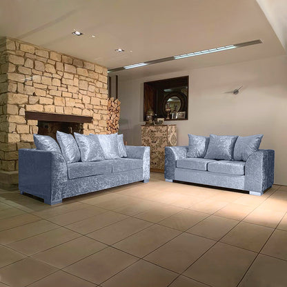 Dylan Crush Velvet 3+2 Seater Sofa