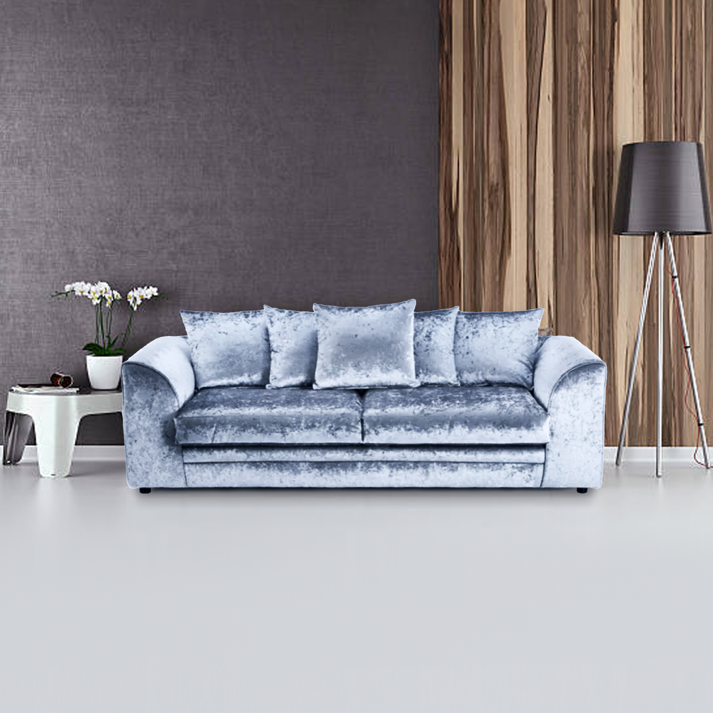 Dylan Crush Velvet 3 Seater Sofa