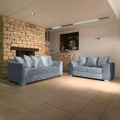 Dylan Crush Velvet 3+2 Seater Sofa