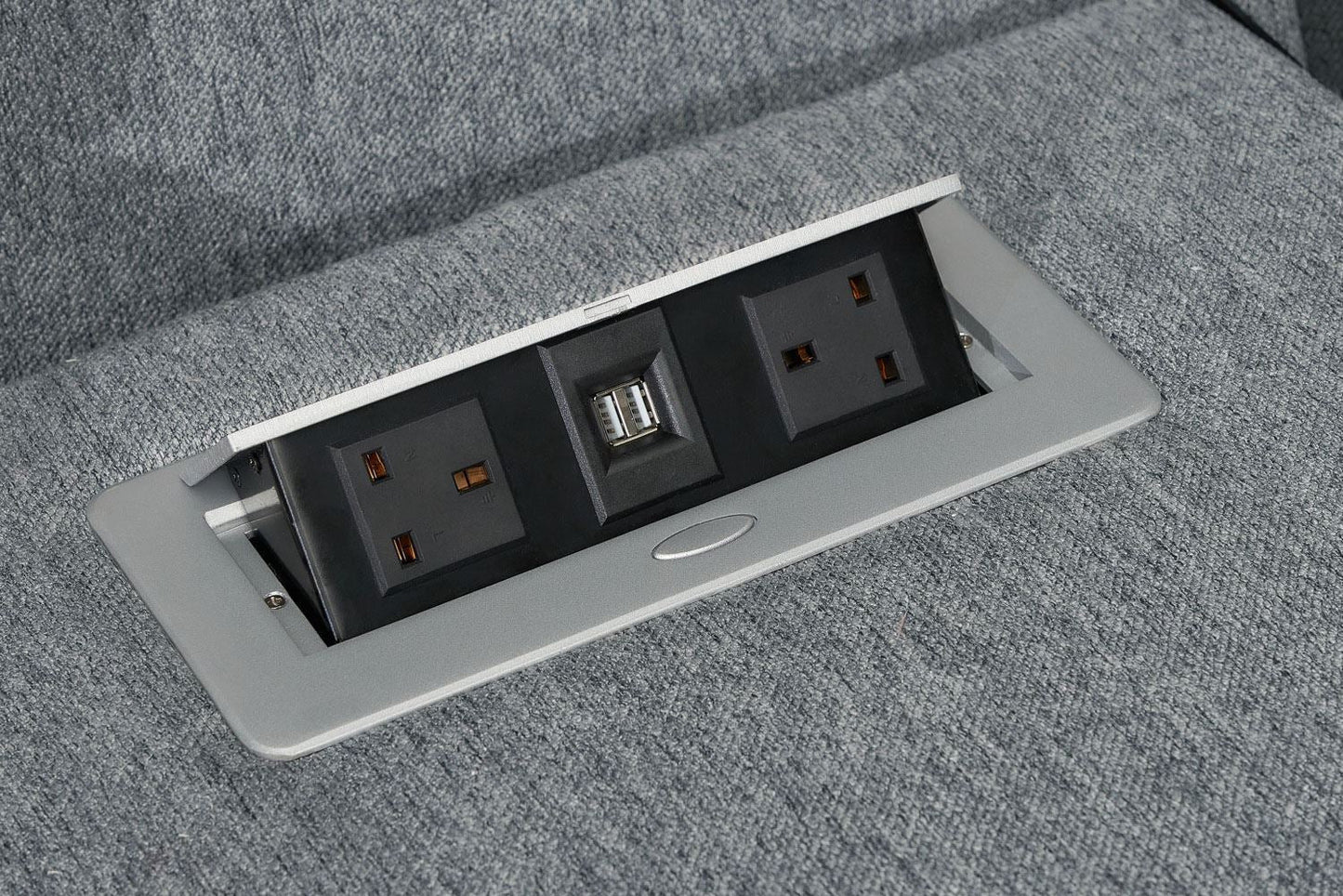 Roma Chenille L-Shaped Recliner Corner Sofa – Modern Luxury Home Furniture