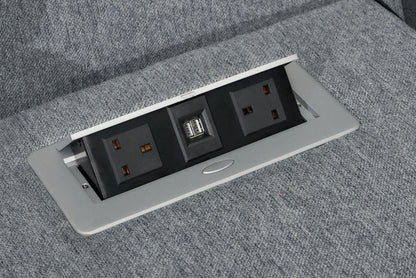 Roma Chenille L-Shaped Recliner Corner Sofa – Modern Luxury Home Furniture