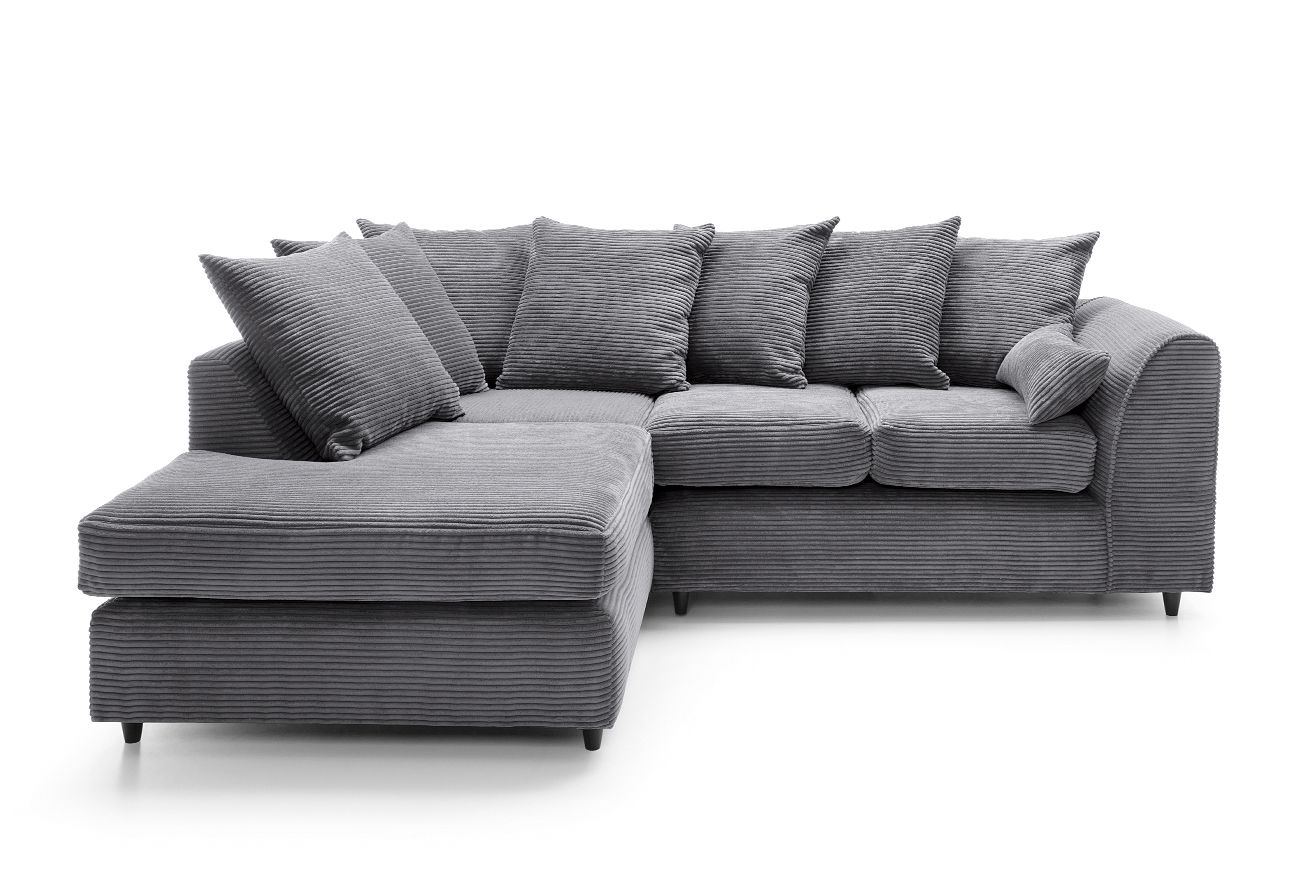 Byron Jumbo Single Arm 4 Seater Left & Right Hand Luxury Sofa  With Footstool