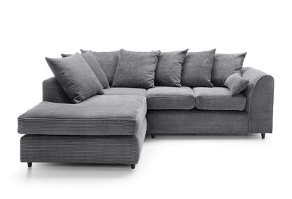 Byron Jumbo Single Arm 4 Seater Left & Right Hand Luxury Sofa  With Footstool