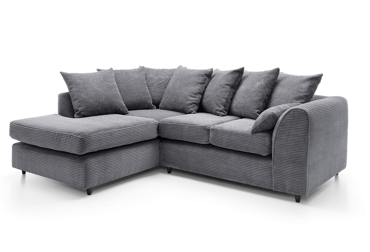 Byron Jumbo Single Arm 4 Seater Left & Right Hand Luxury Sofa  With Footstool