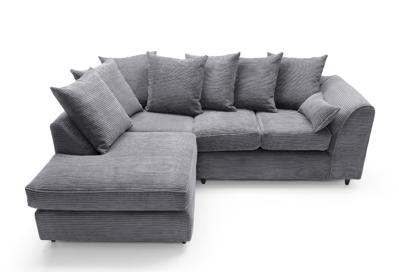 Byron Jumbo Single Arm 4 Seater Left & Right Hand Luxury Sofa  With Footstool
