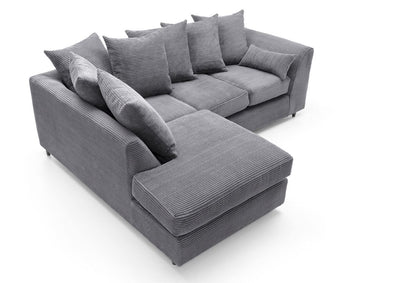 Byron Jumbo Single Arm 4 Seater Left & Right Hand Luxury Sofa  With Footstool