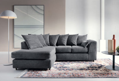 Byron Jumbo Single Arm 4 Seater Left & Right Hand Luxury Sofa  With Footstool
