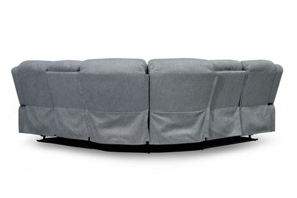 Roma Chenille L-Shaped Recliner Corner Sofa – Modern Luxury Home Furniture