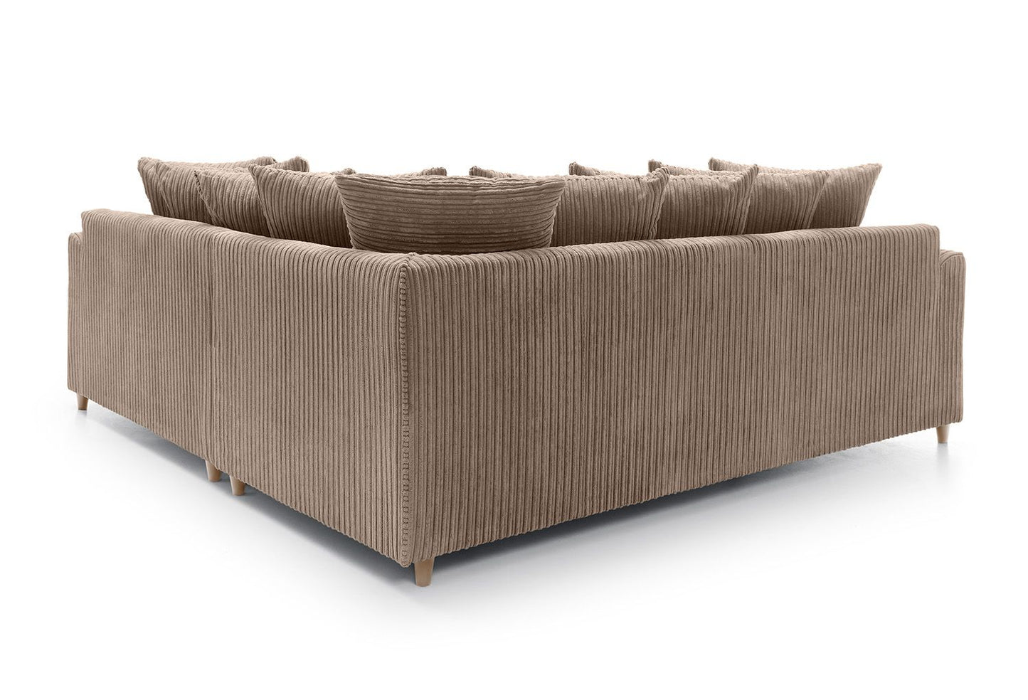 Liverpool Jumbo 5 Seater Wide Armrests With Footstool High quality Fabric Sofa