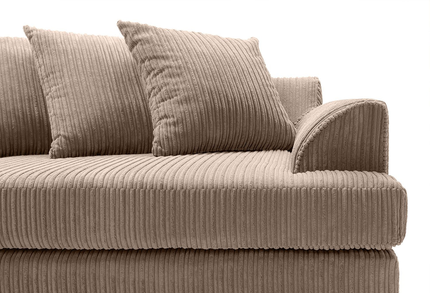 Liverpool Jumbo 5 Seater Wide Armrests With Footstool High quality Fabric Sofa