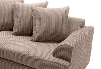 Liverpool Jumbo 5 Seater Wide Armrests With Footstool High quality Fabric Sofa