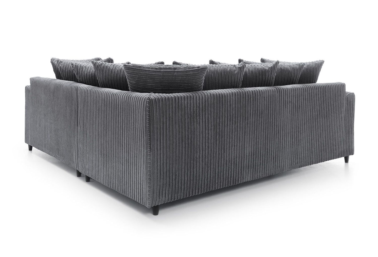 Liverpool Jumbo 5 Seater Wide Armrests With Footstool High quality Fabric Sofa
