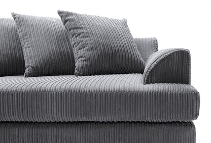 Liverpool Jumbo 5 Seater Wide Armrests With Footstool High quality Fabric Sofa