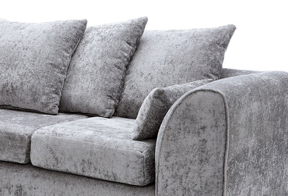 Dilano Chenille Fabric Corner Sofa Left or Right Facing L-Shaped Sofa