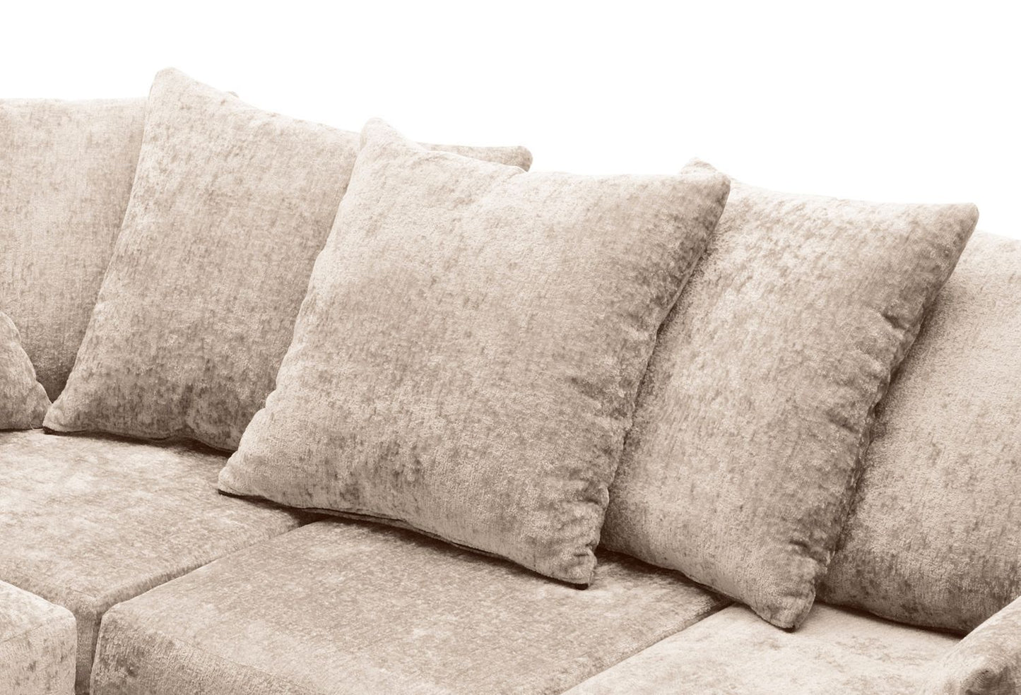 Dilano Chenille Fabric Corner Sofa Left or Right Facing L-Shaped Sofa