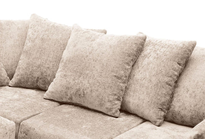 Dilano Chenille Fabric Corner Sofa Left or Right Facing L-Shaped Sofa
