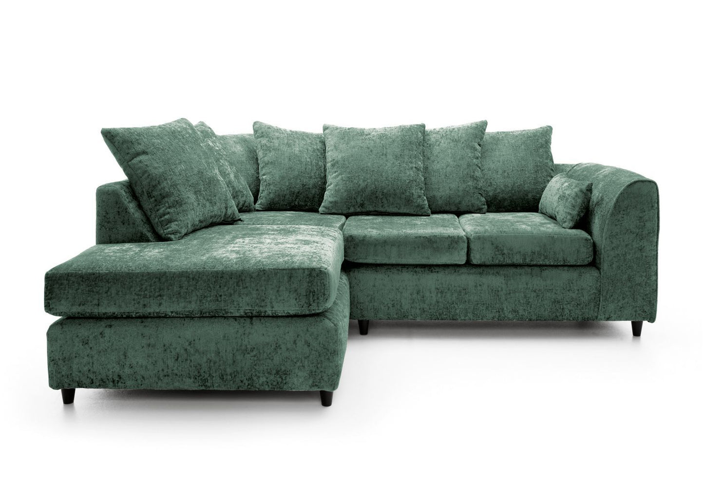 Dilano Chenille Fabric Corner Sofa Left or Right Facing L-Shaped Sofa