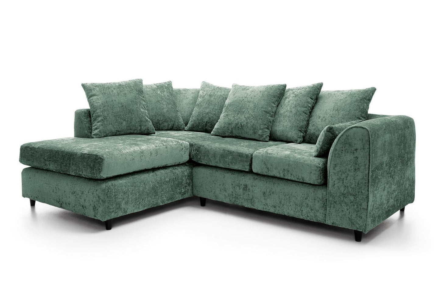 Dilano Chenille Fabric Corner Sofa Left or Right Facing L-Shaped Sofa