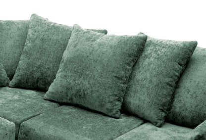 Dilano Chenille Fabric Corner Sofa Left or Right Facing L-Shaped Sofa