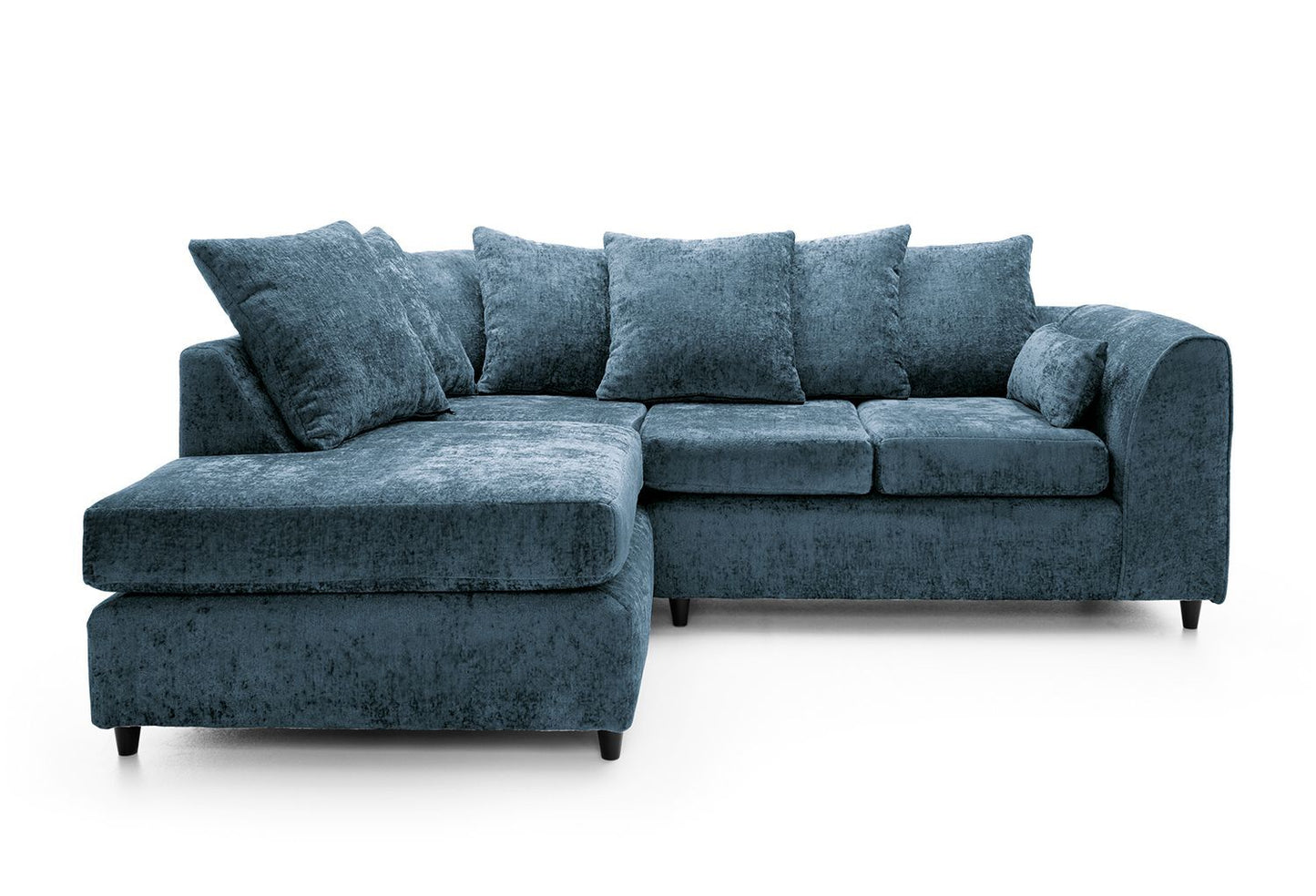 Dilano Chenille Fabric Corner Sofa Left or Right Facing L-Shaped Sofa