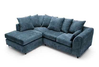 Dilano Chenille Fabric Corner Sofa Left or Right Facing L-Shaped Sofa