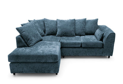Dilano Chenille Fabric Corner Sofa Left or Right Facing L-Shaped Sofa