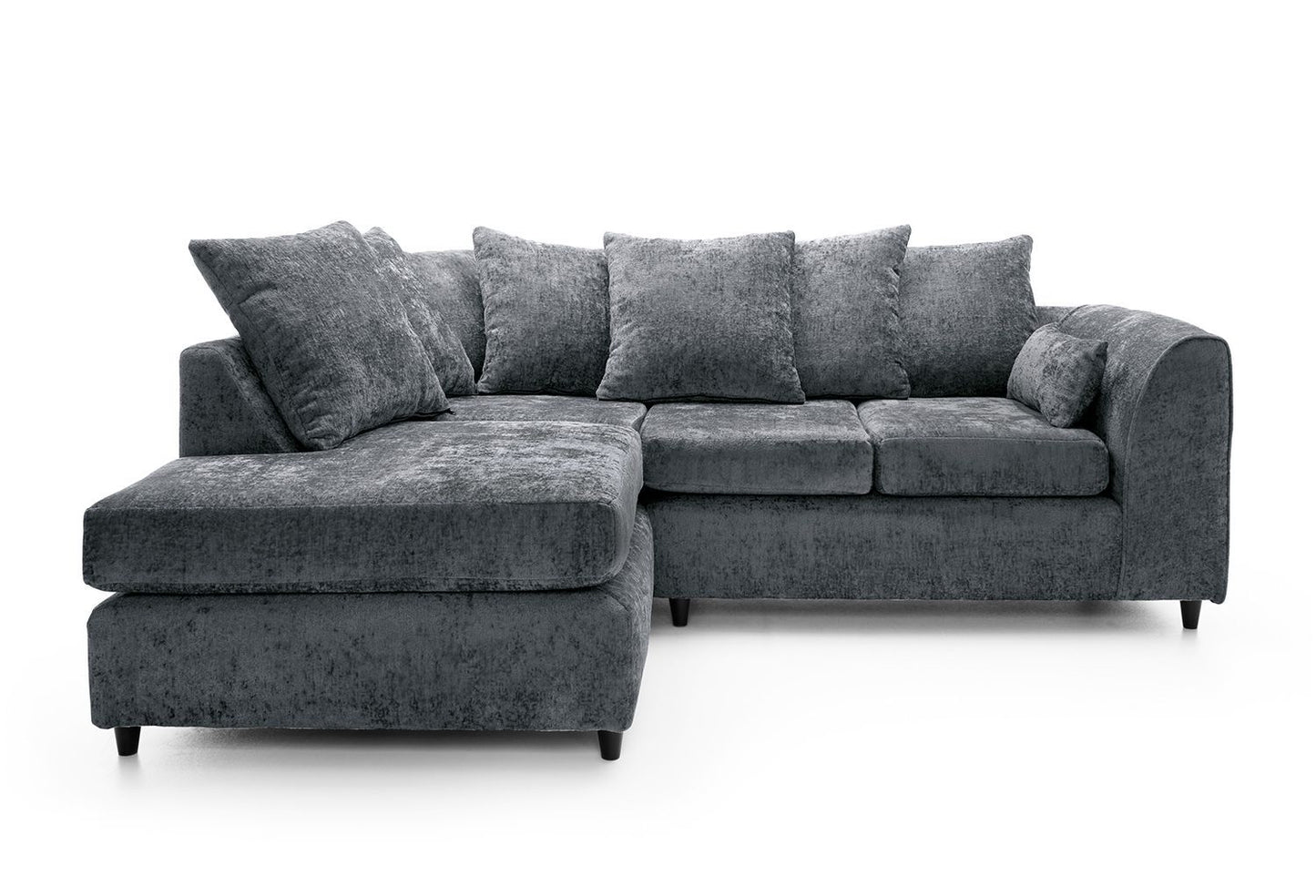 Dilano Chenille Fabric Corner Sofa Left or Right Facing L-Shaped Sofa