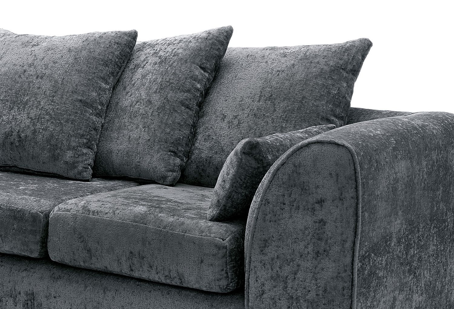 Dilano Chenille Fabric Corner Sofa Left or Right Facing L-Shaped Sofa