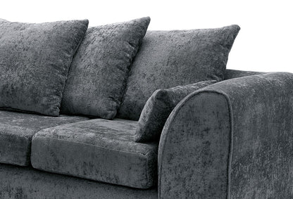 Dilano Chenille Fabric Corner Sofa Left or Right Facing L-Shaped Sofa