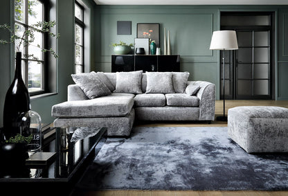 Dilano Chenille Fabric Corner Sofa Left or Right Facing L-Shaped Sofa