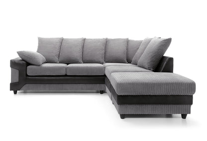 DINO Jumbo Cord 5 Seater Single Arm Left & Right Hand Corner Sofa