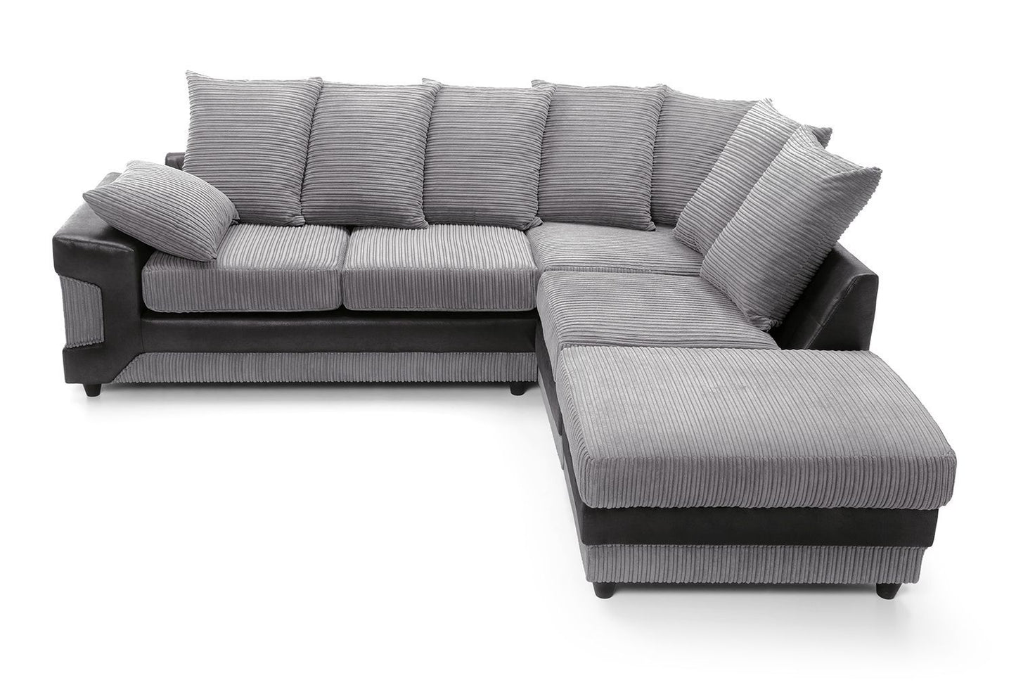 DINO Jumbo Cord 5 Seater Single Arm Left & Right Hand Corner Sofa