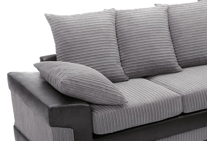 DINO Jumbo Cord 5 Seater Single Arm Left & Right Hand Corner Sofa