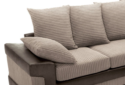 DINO Jumbo Cord 5 Seater Single Arm Left & Right Hand Corner Sofa