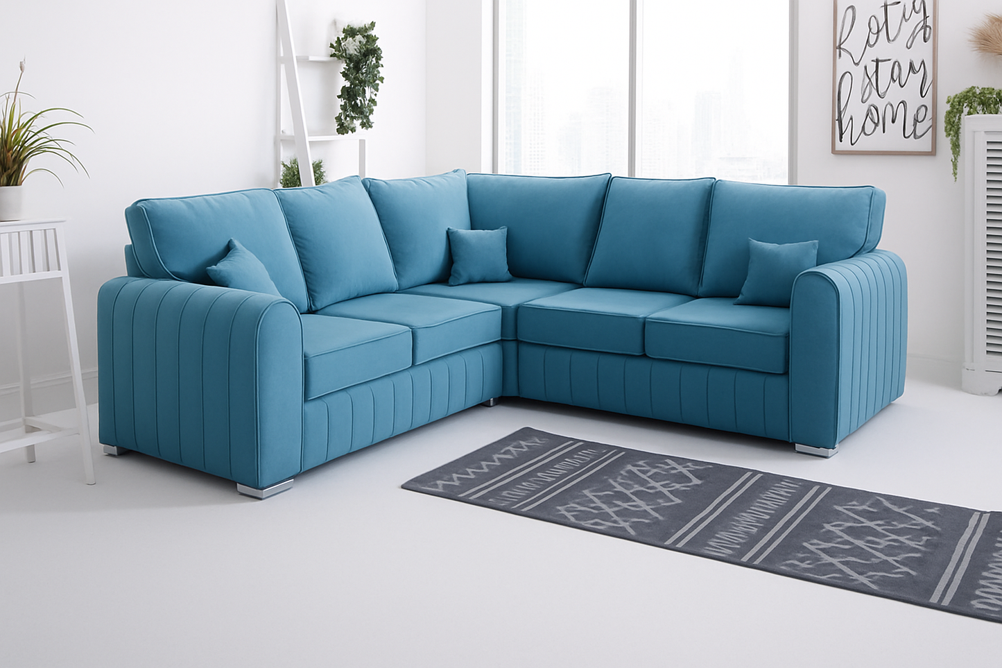 Lily High Back Corner Sofa  Modern, Comfortable & Stylish
