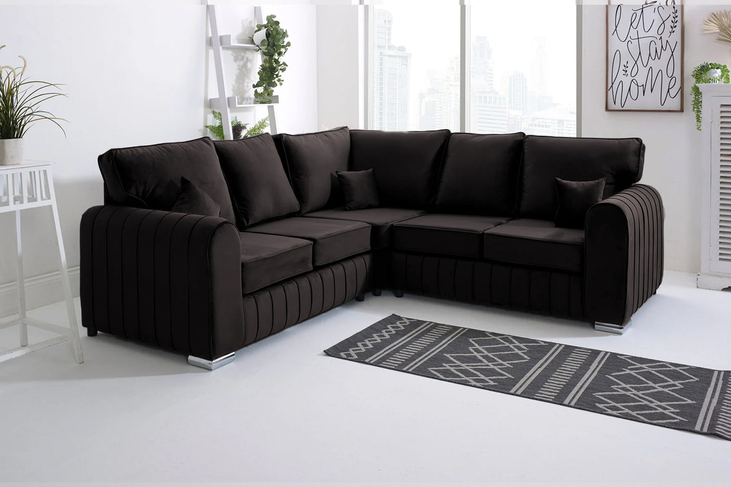 Lily High Back Corner Sofa  Modern, Comfortable & Stylish